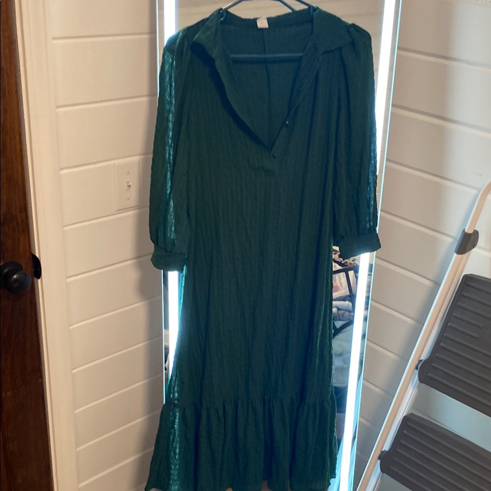 Elegant Green Women's Dress